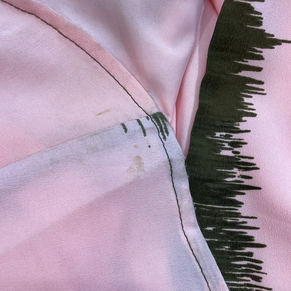 Anthropologie HUTCH Leah Pink and Green Printed Wrap Maxi Dress XXS EUC - Picture 14 of 14